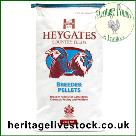 Heygates Poultry Breeder Pellets.