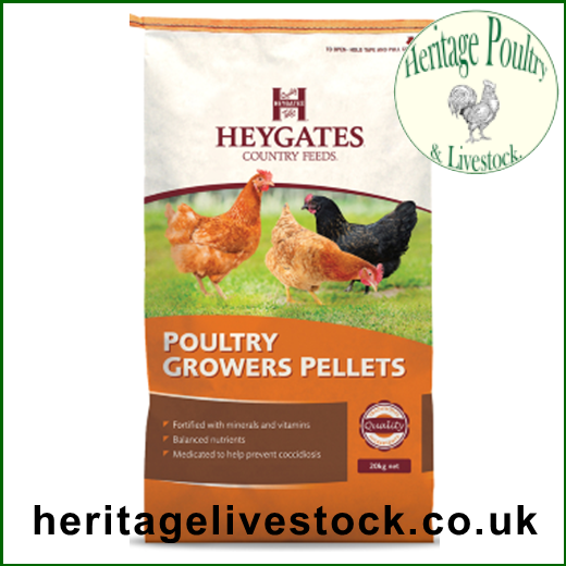 Heygates Poultry Growers Pellets.